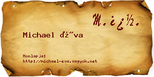 Michael Éva névjegykártya